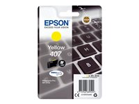 Epson 407 - 20.3 ml - L-størrelse - gul - original - blekkpatron - for WorkForce Pro WF-4745, WF-4745DTWF C13T07U440