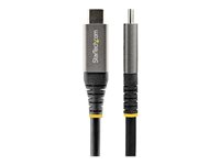 StarTech.com 20" (50cm) USB C Cable 10Gbps, USB 3.1/3.2 Gen 2 Type-C Cable, 100W (5A) Power Delivery Charging, DP Alt Mode, USB-C to C Cord, For USB-C Laptop, Phone, Device, Charge/Sync - Thunderbolt 3 Compatible (USB31CCV50CM) - USB-kabel - 24 pin USB-C (hann) til 24 pin USB-C (hann) - USB 3.2 Gen 2 / DisplayPort 1.4 /Thunderbolt 3 - 50 cm - 4K-støtte - grå, svart - for P/N: DK30C2DAGPD, DK30C2HAGPD USB31CCV50CM