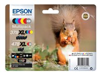 Epson 478XL Multipack - 6-pack - 60.5 ml - høykapasitets - grå, svart, gul, cyan, magenta, rød - original - blekkpatron - for Expression Home HD XP-15000 C13T379D4010