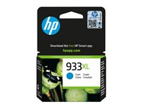 HP 933XL - Høy ytelse - cyan - original - blekkpatron - for Officejet 6100, 6600 H711a, 6700, 7110, 7510, 7610, 7612 CN054AE#BGX