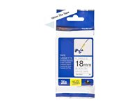 Brother TZe-FX241 - Adhesiv - svart på hvitt - Rull (1,8 cm x 8 m) 1 kassett(er) fleksibel ID-tape - for Brother PT-D600; P-Touch PT-1880, D450, D800, E310, E550, E800, P900, P950 TZEFX241