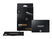 Samsung 870 EVO MZ-77E250B - SSD - kryptert - 250 GB - intern - 2.5" - SATA 6Gb/s - buffer: 512 MB - 256-bit AES - TCG Opal Encryption MZ-77E250B/EU