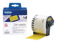 Brother DK44605 - Fjernbart adhesiv - gul - Rull (6,2 cm x 30,5 m) 1 rull(er) merkelapper - for Brother QL-1050, 1060, 500, 550, 560, 570, 580, 650, 700, 710, 720 DK44605