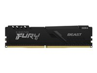 Kingston FURY Beast - DDR4 - modul - 4 GB - DIMM 288-pin - 1333 MHz / PC4-21300 - CL16 - 1.2 V - ikke-bufret - ikke-ECC - svart KF426C16BB/4