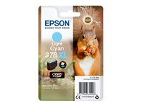 Epson 378XL - 10.3 ml - XL - lys cyan - original - blære med RF/lyd-alarm - blekkpatron - for Expression Home XP-8605, XP-8606; Expression Photo XP-8500 Small-in-One, XP-8700 C13T37954020