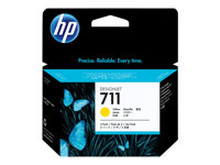 HP 711 - 3-pack - 29 ml - gul - original - DesignJet - blekkpatron - for DesignJet T100, T120, T120 ePrinter, T125, T130, T520, T520 ePrinter, T525, T530 CZ136A