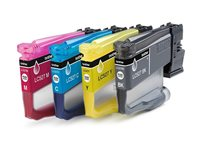 Brother LC527 Value Pack - 4-pack - svart, gul, cyan, magenta - original - hengeboks - blekkpatron - for Brother MFC-J4350DW, MFC-J4550DW LC527VAL