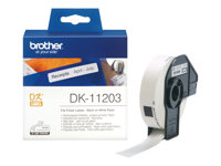 Brother DK-11203 - Svart på hvitt - 17 x 87 mm 300 etikett(er) (1 rull(er) x 300 filmappeetiketter - for Brother QL-1050, 1060, 1110, 500, 550, 560, 570, 580, 600, 650, 700, 710, 720, 820 DK11203