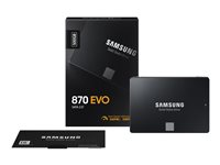 Samsung 870 EVO MZ-77E500B - SSD - kryptert - 500 GB - intern - 2.5" - SATA 6Gb/s - buffer: 512 MB - 256-bit AES - TCG Opal Encryption MZ-77E500B/EU