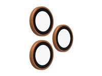 ZAGG InvisibleShield Premium GL - Linsebeskytter for mobiltelefon - oransje - for Apple iPhone 15 Pro, 15 Pro Max, 16 Pro, 16 Pro Max, 17 Pro, 17 Pro Max 200119647