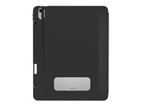 OtterBox React Folio Series - Lommebok for nettbrett - svart - for Apple 13-inch iPad Air M2 Wi-Fi, M2 Wi-Fi + Cellular, M3 Wi-Fi, M3 Wi-Fi + Cellular 77-95351