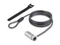 StarTech.com Slim Lock Noble Wedge Slot Compatible, 6.6ft Locking Cable - Sikkerhetskabellås - 2 m - TAA-samsvar SNBLC4D-LAPTOP-LOCK