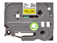 Brother TZe-S641 - Sterkt adhesiv - svart på gult - Rull (1,8 cm x 8 m) 1 kassett(er) laminert teip - for P-Touch PT-3600, D400, D450, D600, D800, E310, E550, P900, P950; P-Touch Cube Plus PT-P710 TZES641