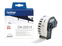 Brother DK-22214 - Hvit - Rull (1,2 cm x 30,5 m) termisk papir - for Brother QL-1050, 1060, 1110, 500, 550, 560, 570, 580, 600, 650, 700, 710, 720, 820 DK22214