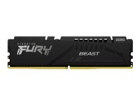 Kingston FURY Beast - DDR5 - sett - 64 GB: 2 x 32 GB - DIMM 288-pin - 6000 MT/s / PC5-48000 - CL40 - 1.35 V - ikke-bufret - on-die ECC - svart KF560C40BBK2-64