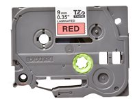 Brother TZe-421 - Selv-adhesiv - svart på rødt - Rull (0,9 cm x 8 m) 1 kassett(er) laminert teip - for Brother PT-P750, P950; P-Touch PT-1005, E310; P-Touch Cube Plus PT-P710 TZE421