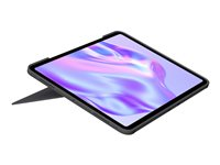 Logitech Combo Touch - Tastatur og folioveske - med styrepute - bakbelysning - Apple Smart connector - QWERTY - Nordisk (dansk/finsk/norsk/svensk) - grafitt - for Apple 13-inch iPad Pro M4 Wi-Fi, M4 Wi-Fi + Cellular 920-012763