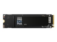 Samsung 990 EVO Plus MZ-V9S2T0 - SSD - kryptert - 4 TB - intern - M.2 2280 - PCIe 5.0 x2 (NVMe) - 256-bit AES - TCG Opal Encryption 2.0 MZ-V9S4T0BW