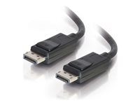 C2G 6ft Ultra High Definition DisplayPort Cable with Latches - 4K DisplayPort Cable - M/M - DisplayPort-kabel - DisplayPort (hann) til DisplayPort (hann) - 1.83 m - svart 54401