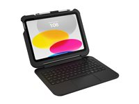 OtterBox Achiever Series Keyboard 360 - Tastatur og folioveske - med styrepute - QWERTZ - Tysk - svart 77-97883