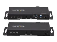 StarTech.com 4K HDMI over Fiber Extender Kit, 4K 60Hz up to 3300ft/1km (Single Mode) or 1000ft/300m (Multimode) LC Fiber Optic, HDR/HDCP, Audio/RS232/IR Extender, HDMI Video Extender - Transmitter and Receiver Kit (ST121HD20FXA2) - Video/lyd/infrarød/nettverks-utvider - HDMI - over fiberoptikk - fiberoptisk - opp til 1 km ST121HD20FXA2