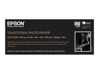 Epson Traditional Photo Paper - Rull (111,8 cm x 15 m) - 300 g/m² - fotopapir - for Stylus Pro 11880, Pro 98XX; SureColor SC-P10000, P20000, P8000, P9000, P9500, T7000, T7200 C13S045056
