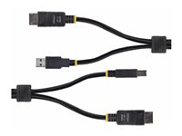 StarTech.com 6ft (1.8m) DisplayPort and USB 5Gbps KVM Cable - Tastatur / video / musekabel (KVM) - USB-type A, DisplayPort (hann) til USB Type B, DisplayPort (hann) - 1.8 m - 4K 60Hz støtte, HDR10-støtte - svart DU1226-KVM-CABLE