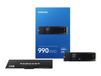 Samsung 990 EVO MZ-V9E2T0BW - SSD - kryptert - 2 TB - intern - M.2 2280 - PCIe 5.0 x2 (NVMe) - 256-bit AES - TCG Opal Encryption 2.0 MZ-V9E2T0BW