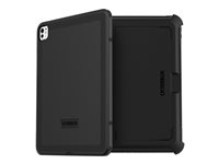 OtterBox Defender Series - Beskyttelsesboks baksidedeksel for nettbrett - robust - polykarbonat, termoplastisk elastomer (TPE) - svart - 13" - for Apple 13-inch iPad Pro M4 Wi-Fi, M4 Wi-Fi + Cellular 77-95232