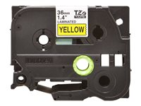 Brother TZe-661 - Selv-adhesiv - svart på gult - Rull (3,6 cm x 8 m) 1 kassett(er) laminert teip - for Brother PT-P950; P-Touch PT-3600, 9200, 9500, 9600, 9700, 9800, D800, E800, P900, P950 TZE661