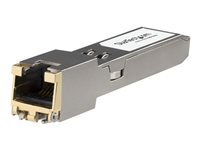 StarTech.com HPE JL563A Compatible SFP+ Module, 10GBASE-T, SFP to RJ45 Cat6/Cat5e, 10GE Gigabit Ethernet SFP+, RJ-45 (Copper) 30m, HPE 8320, 8325-48Y8, 10Gbps SFP+ Module Transceiver - Lifetime Warranty (JL563A-ST) - SFP+ transceivermodul (tilsvarer: HP JL563A) - 10GbE - 10GBase-T, 1000Base-T, 100Base-TX, 10Base-T - RJ-45 - opp til 30 m - for HPE Aruba 8320, 8325-48Y8C, MACsec Advanced Module; CX 10000 Empty Chassis JL563A-ST