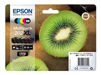 Epson Multipack 202XL - 5-pack - høykapasitets - svart, gul, cyan, magenta, fotosort - original - blister - blekkpatron - for Expression Premium XP-6000, XP-6005, XP-6100, XP-6105 C13T02G74010