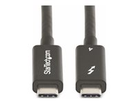 StarTech.com 6ft (2m) Active Thunderbolt 4 Cable, 40Gbps, 100W PD, 4K/8K, Intel Certified, Compatible w/Thunderbolt 3/USB 3.2/DisplayPort (A40G2MB-TB4-CABLE) - USB-kabel - 24 pin USB-C (hann) til 24 pin USB-C (hann) - USB 3.2 Gen 2 / USB4 / Thunderbolt 3 / Thunderbolt 4 / DisplayPort 1.4a - 2 m - aktiv, USB Power Delivery (100 W), 8K 60Hz støtte, 4K 60Hz støtte, up to 40 Gbps data transfer rate - svart A40G2MB-TB4-CABLE