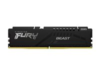 Kingston FURY Beast - DDR5 - sett - 16 GB: 2 x 8 GB - DIMM 288-pin - 6000 MHz / PC5-48000 - CL40 - 1.35 V - ikke-bufret - on-die ECC KF560C40BBK2-16