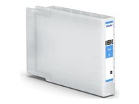 Epson T04B2 - 39 ml - XL-størrelse - cyan - original - blekkpatron - for WorkForce Pro WF-C8190, WF-C8610, WF-C8690 C13T04B24N