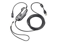 Poly SHS 2626-12 - PTT (push-to-talk)-hodetelefonsadapter - USB, sikker stemme, mono, serialisert, valgbar - TAA-samsvar 8K7M9AA#AC3