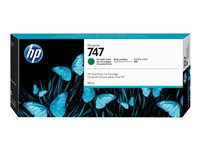 HP 747 - 300 ml - kromatisk grønn - original - DesignJet - blekkpatron - for DesignJet Z9+ PostScript, Z9+dr PostScript P2V84A