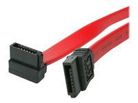 StarTech.com 24in SATA to Right Angle SATA Serial ATA Cable - SATA-kabel - Serial ATA 150/300/600 - SATA (R) til SATA (R) - 61 cm - rettvinklet kontakt - rød - for P/N: 25S22M2NGFFR, 25SATSAS35HD, CFAST2SAT25, S322M225R, S32M2NGFFPEX, ST521PMINT SATA24RA1