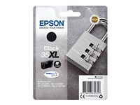 Epson 35XL - 41.2 ml - XL - svart - original - blekkpatron - for WorkForce Pro WF-4720, WF-4720DWF, WF-4725DWF, WF-4730, WF-4730DTWF, WF-4740, WF-4740DTWF C13T35914010