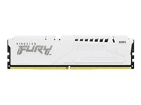 Kingston FURY Beast - DDR5 - sett - 64 GB: 4 x 16 GB - DIMM 288-pin - 2600 MHz / PC5-41600 - CL40 - 1.25 V - ikke-bufret - on-die ECC - hvit KF552C40BWK4-64