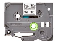 Brother TZe-221 - Standardklebemiddel - svart på hvitt - Rull (0,9 cm x 8 m) 1 kassett(er) laminert teip - for Brother PT-D210, D600, H110; P-Touch PT-1005, 1880, E310, E800; P-Touch Cube Plus PT-P710 TZE221