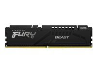 Kingston FURY Beast - DDR5 - modul - 32 GB - DIMM 288-pin - 5600 MT/s / PC5-44800 - CL36 - 1.25 V - ikke-bufret - on-die ECC - svart KF556C36BBE-32