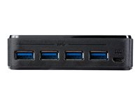 StarTech.com USB 3.0 Peripheral Sharing Switch - 4 USB 3.0 x 4 Computers - Mac / Windows / Linux - USB A/B Switch - USB Switch (HBS304A24A) - Hub - 8 x SuperSpeed USB 3.0 - stasjonær HBS304A24A