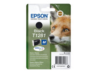 Epson T1281 - 5.9 ml - M-størrelse - svart - original - blister - blekkpatron - for Stylus S22, SX130, SX230, SX235, SX430, SX435, SX438, SX440, SX445; Stylus Office BX305 C13T12814012