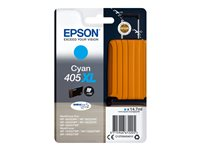 Epson 405XL - 14.7 ml - XL - cyan - original - blære med RF/lyd-alarm - blekkpatron - for WorkForce WF-7310, 7830, 7835, 7840; WorkForce Pro WF-3820, 3825, 4820, 4825, 4830 C13T05H24020