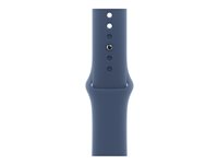 Apple - Klokkestropp for smart armbåndsur - 42mm - S/M-størrelse - denim MXLE3ZM/A
