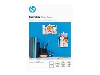 HP Everyday Photo Paper - Blank - 8 mille - 100 x 150 mm - 200 g/m² - 100 ark fotopapir - for Deskjet 21XX, 2622, 36XX; ENVY 5010; Officejet 52XX, 80XX; Photosmart B110, Wireless B110 CR757A
